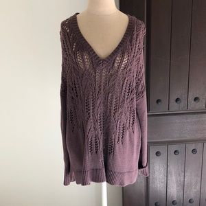Deep v-neck sweater